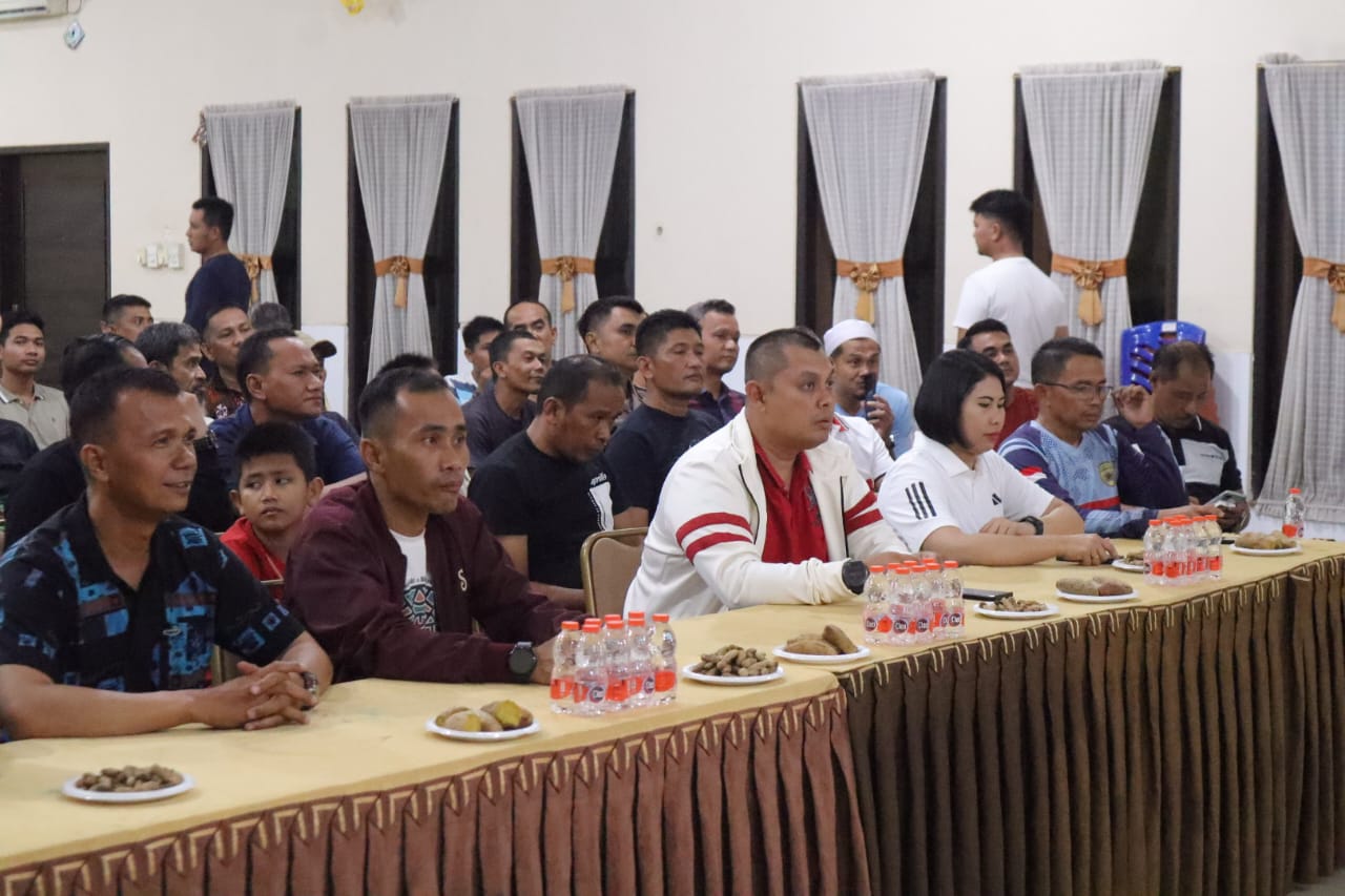  Polres Dumai Gelar Nonton Bareng Dukungan Terhadap Timnas U-23